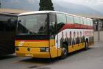 Postauto PU Epiney, Ayer, VS 64'315 (MB O404 mit Raiffeisen-Werbung) am 9.10.2007 in Sierre. 