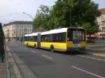 berlin Solaris Urbino als SEV f�r die U-Bahnlinie 2 zwischen S+U Bahnhof Pankow und U-Bahnhof Senefelder Platz am U-Bahnhof Vinetastra�e.