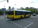 berlin Solaris Urbino als SEV f�r die S-Bahnlinie 9 zwischen Flughafen Sch�nefeld und S-Bahnhof Sch�neweide am U-Bahnhof Rudow.