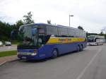 setra-s-400er-serie-comfort-class 24.07.2009 Autobahn A 81 Parkplatz Sch�nbuch Richtung Stuttgart Polster & Pohl-Reisen bei einer kurzen Pause. 