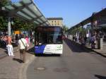 saarbrucken Ein Solaris Bus von einem Privaten Unternehmer wartet auf seine Abfahrt.