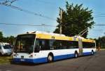 Van Hool AG 300 T SWS Solingen Nr. 266/SG-SW 366 Van Hool Gelenktrolleybus am 5. Juli 2009 Solingen, Betriebshof