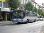 MAN Standardlinienbus 2. Generation Ein MAN 2.Generation von dem Unternehmen Barsinghausen, das f�r die RvHi f�hrt, am 04.08.'09 in Hildesheim, auf der Schuhstra�e