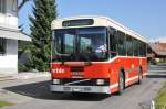 Volvo B10M Busland AG, Burgdorf Nr. 23/BE 371'486 Volvo/Lauber (ex AAGK Koppigen Nr. 3) am 12. August 2009 am 12. August 2009 in der Tschamerie zwischen Hasle und Oberburg.
