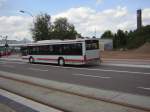 saarbrucken Ein Fahrzeug der RSW verl�sst gerade die Haltestelle R�merkastell.
