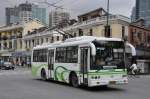 shanghai Trolleybus der Linie 22 am 29. Juli 2009 in Shanghai.