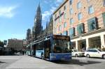 munchner-verkehrsgesellschaft-mvg Wagennummer 5348 am 31.05.09 auf der Linie M52 am Marienplatz