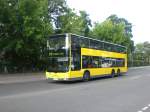 berlin MAN Lion's City DD (Doppelstock) auf der Linie X11 nach U-Bahnhof Dahlem Dorf am S-Bahnhof Buckower Chaussee.