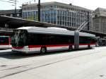 stgallen VBSG - Hess-Swisstrolleybus BGT-N2C Nr.181 unterwegs auf der Linie 1 bei den Haltestellen vor dem Bahnhof St.Gallen am 16.08.2009
