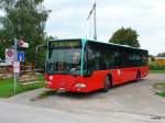 mercedes-benz-o-530-i-citaro Bus Betrieb Binggeli mit dem Mercedes Citaro  BE 20044 ( ex VB Biel Nr.128 ) bei der Endhaltestelle in Scheuren am 21.08.2009