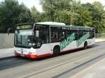 herne-strasenbahn-hernecastrop-rauxel-gmbh 17.08.09,CITARO der HCR Nr.27 in Wanne Eickel.