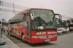 mercedes-benz-o-580-travego Ein  Bus der Fa. Reim-Reisen aus Augsburg auf dem Parkplatz in Rotterdam am Hafen.