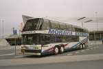 Neoplan Sonstige Ein seltener Gast in Rotterdam ein Megaliner am Hafen der Fa.Maravia-Express