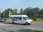 Aargau ERICH SANER AG - Kleinbus Mercedes BL 11080 unterwegs in Koblenz am 23.08.2009