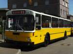 Mercedes-Benz Mercedes Benz O 307 von 1981 der SSB in Warteposition vor der Stra�enbahnwelt Stuttgart (Stra�enbahnmuseum).