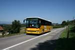 Postauto PU Morattel, S�deilles, VD 1'055 (Setra 315UL, 1998) am 31.8.2009 zwischen Etrabloz und Trey.