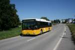 Postauto PU Morattel, S�deilles, VD 1'080 (MAN N�313 / A20, 2004) am 31.8.2009 zwischen Chatonnaye und S�deilles. 