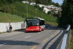 Solaris Urbino Stadtbus Winterthur, Nr. 293 (ZH 730'293, Solaris Urbino 12�, 2004) am 7.9.2009 auf der PostAuto-Linie 670 bei Winterthur, Haltenreben. 