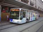 saarbrucken Ein Citaro Bus mit I-Pod Werbung an der Haltestelle am Hauptbahnhof in Saarbr�cken.