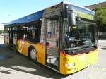 Postauto Region Ostschweiz, PostAuto Betriebe AG Unteres Toggenburg, 9604 L�tisburg: MAN/G�ppel A35 SG 15'109, am 31. August 2009 beim Bahnhof in 9630 Wattwil