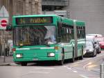 mercedes-benz-o-405-n-niederflur-stadtversion MB O 405 GN 2, mit der Betriebsnummer 731 am Aeschenplatz als Tramersatz f�r die Linie 14, die vom Freitag 19. Juni - bis Sonntag 21. Juni 2009 wegen Geleiserneuerung am Zeughaus unterbrochen war.