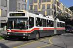 NAW Trolleybus VBSG, St. Gallen Nr. 168 NAW/Hess-Gelenktrolleybus am 8. September 2009 bei der Haltestelle Rosenbergstrasse.