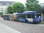 hamburg Van Hool AGG 300 auf der Linie 5 nach Hauptbahnhof/ZOB an der Haltestelle Rathausmarkt.