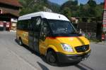 Kt. Graubunden PU Luk, Gr�sch, GR 8'996 (MB Sprinter City 35, 2007) am 9.9.2009 am Bahnhof Gr�sch.