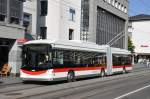 stgallen VBSG, St. Gallen Nr. 181 Hess-Gelenktrolleybus am 8. September 2009 am Marktplatz.