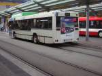 saarbrucken Hier ist ein MAN Erdgasbus zu sehen. Bei diesem Fahrzeug ist die Werbung auf dem Heck zu beachten,sie zeigt Werbung vom SaarVV. Auch dieses Foto habe ich am 15.09.2009 am Hauptbahnhof in Saarbr�cken gemacht.