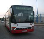 rostock Linie106 von Rostock Hauptbahnhof/S�d Richtung Huckstorf wartet auf die Abfahrt in H�he Rostock Hbf.(16.09.09)