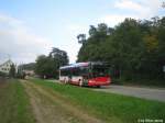 Solaris Urbino Stadtbus Winterthur Nr. 283 am 18.9.09 beim Bahnhof Wiesendangen.