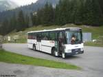 Kt. Graubunden NAW/Hess BH 4-23 GR 11334 von Postauto/Arena Shuttle auf der Alp bei Bargis oberhalb Flims. Die Konzession bei diesen Bussen liegt bei der Postauto. Ausf�hrendes Unternehmen ist aber nicht Postauto, deshalb verkehren die Busse auch nicht im �blichen Postauto Anstrich.