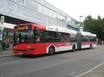 bremer-strasenbahn-ag-bsag Der Wagen 4550 der BSAG, ein Solaris Urbino18 steht an der Haltestelle 'Gerhard Rohlfs' Stra�e und f�hrt gleich zum Bahnhof Vegesack, wo er den n�chsten Fahrgastwechsel haben wird. 