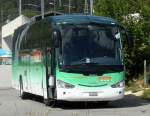 biel-bienne HUBER - Scania IRIZAR LU 15100 bei den Carhalteort hinter dem Bahnhof Biel am 29.08.2009