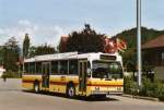 Berner Oberland STI Thun Nr. 52/BE 396'552 Saurer/R&J SH am 9. August 2009 Wimmis, Bahnhof