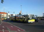 berlin Solaris Urbino auf der Linie M49 nach Staaken Heerstra�e/Nennhauser Damm an der Haltestelle Charlottenburg Messedamm/ZOB/ICC.