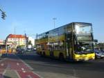 berlin MAN Lion's City DD (Doppelstock) auf der Linie X34 nach Kladow Kaserne Hottengrund an der Haltestelle Charlottenburg Messedamm/ZOB/ICC.
