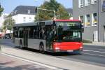 dusseldorf-rheinbahn Rheinbahn 7401 MAN NL 263 am 19.9.2009 an der Haltstelle Velbert Postamt.