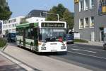 mercedes-benz-o-405-n-niederflur-stadtversion Gerda Klingenfuss Jumbo 35 4162 (ME KL 351) auf Dienstfahrt an der Haltestelle Velbert Postamt.
19.9.2009