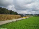 Postauto Ganz �berraschend begegnete mir am 20.9.09 zwischen Berg und Oberwil auf der Linie 676 der MAN Lion's City Nr. 212 von PU Motrag. Dieser MAN ist eigentlich nur der Reservewagen, und daher ist es sehr selten, dass er an einem Sonntag unterwegs ist.