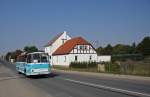 Fleischer Der Fleischer S5 vom Omnibusbetrieb Lars Gersten durchf�hrt am 20.09.2009 den Schkeuditzer Ortsteil Modelwitz.