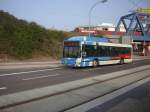 saarbrucken-saarbahn-gmbh Auf diesem Foto ist einer der Erdgas-Busse zu sehen. Das Foto wurde in Saarbr�cken am R�merkastell aufgenommen. Die Aufnahme des Fotos war der 21.09.2009.