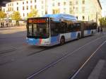 saarbrucken-saarbahn-gmbh Auf diesem Foto  ist ein MAN Lions City Gelenkbus zu sehen. Das Foto wurde am 23.09.2009 am Saarbr�cker-Hauptbahnhof aufgenommen.