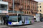 mercedes-benz-o-530-ii-citaro-facelift 22.03.2009: SB-SB 522, Wagen 255 der SaarBahn GmbH. Der Citaro II stammt aus der letzten Dieselbus Lieferung f�r Saarbr�cken und wirbt f�r bunte MP3 Player. Aufgenommen an der Haltestelle WHB/SaarCenter bedient er die Linie 101 zum F�llengarten.