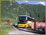 Setra Postauto in Riale/Ch�rb�ch, da wo es nicht mehr weiter ...