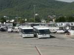 29.09.09,Flughafenbusse von COBUS auf dem Aeropuerto Internacional Es Codolar von ...
