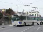 NAW Trolleybus TL - NAW Trolleybus Nr.756 unterwegs auf der Linie 7 in Renens am 19.12.2009