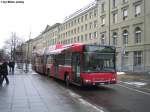 bern Bernmobil Nr. 830 (Volvo 7700A CNG) am 7.1.2010 beim Bundesplatz. Wo zur Zeit Ruhe herrscht, weil keine Session stattfindet...