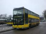 berlin MAN Lion's City DD (Doppelstock) auf der Linie X34 nach Kladow Kaserne Hottengrund an der Haltestelle Hertzallee.

